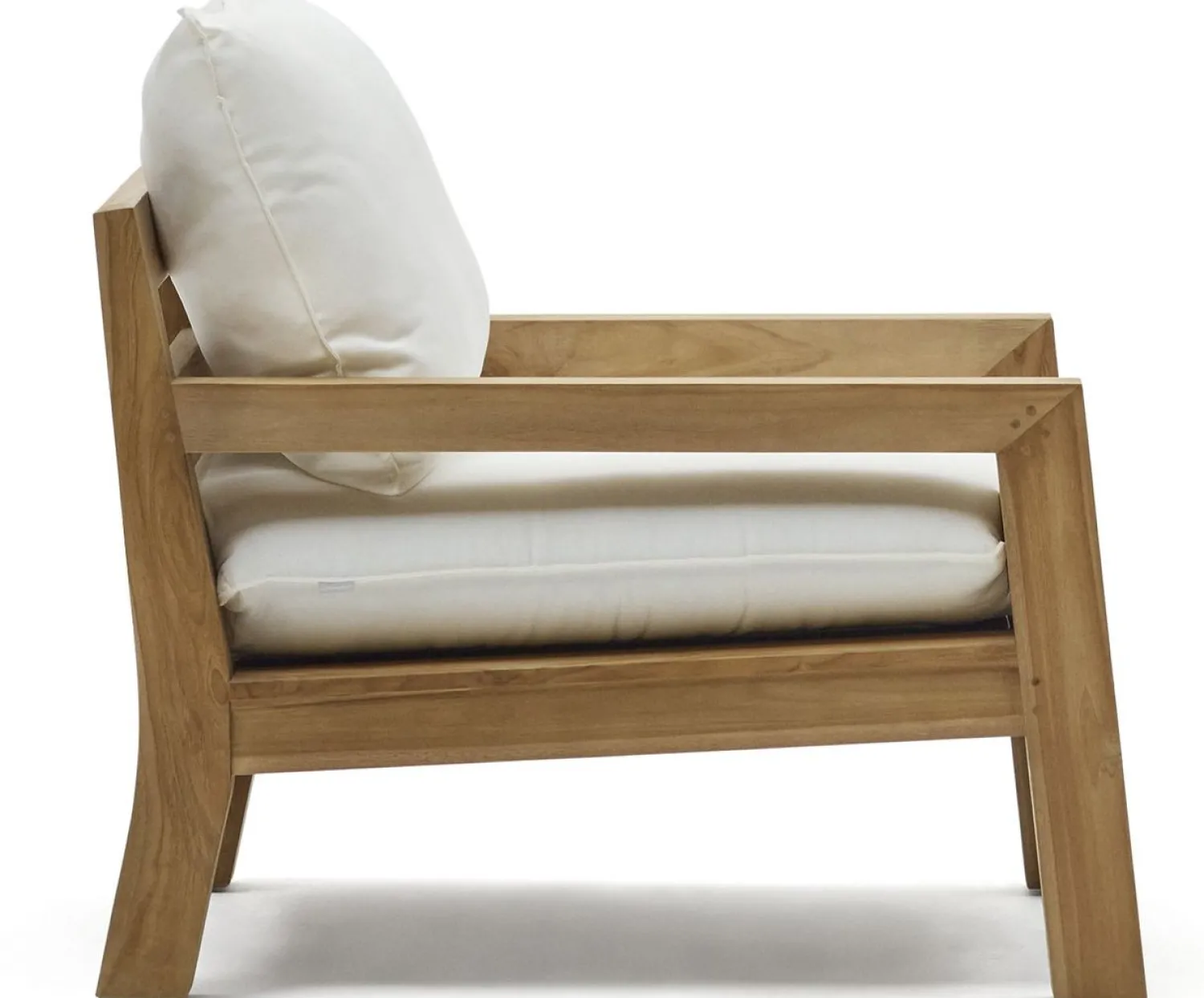 Tuinstoelen-Kave Home Forcanera Outdoor Fauteuil Wit