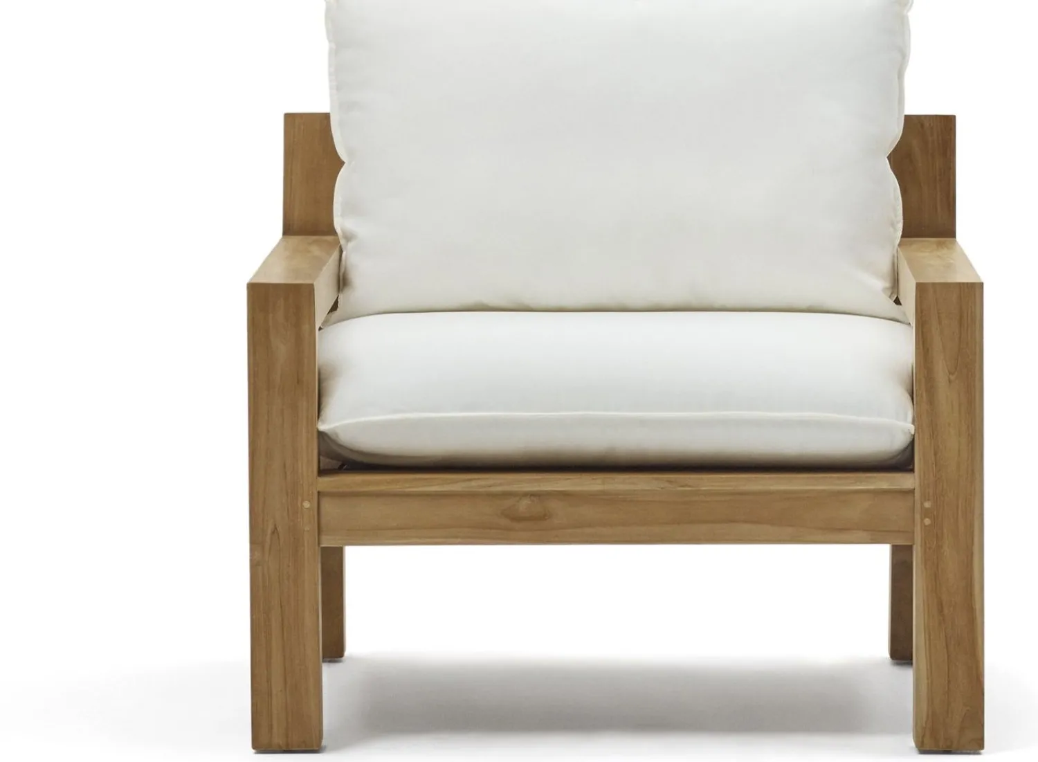Tuinstoelen-Kave Home Forcanera Outdoor Fauteuil Wit