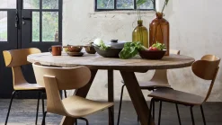Eetkamerstoelen Zonder Armleuning-WOOOD Form Eetkamerstoel Natural