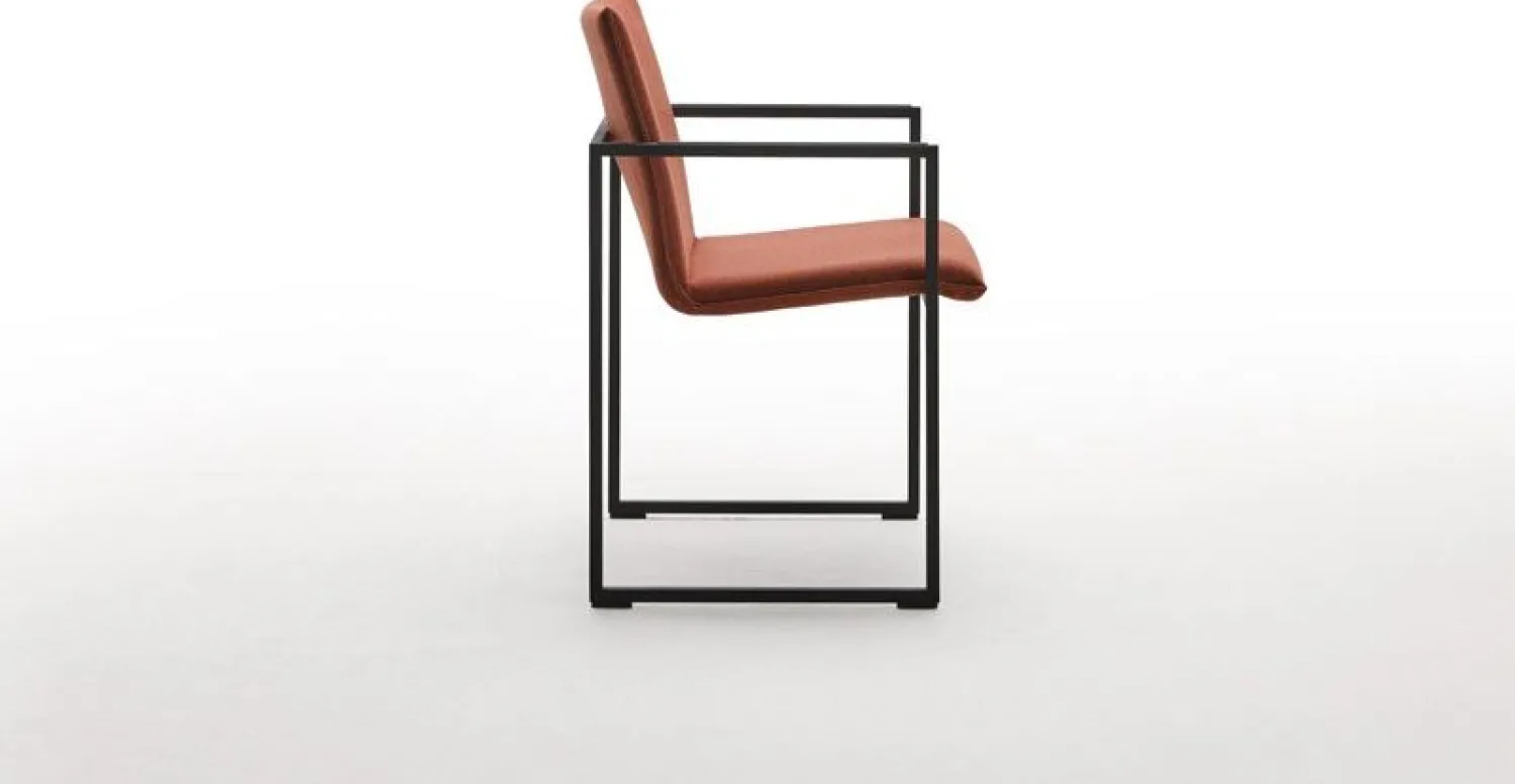 Eetkamerstoelen Met Armleuning|Design Stoelen-Arco Frame Friendly Eetkamerstoel Rust