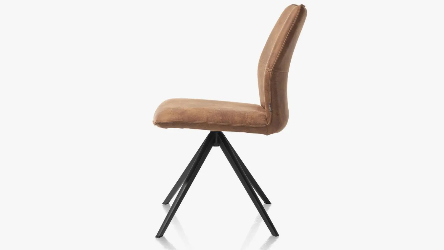 Eetkamerstoelen Zonder Armleuning-XOOON Franky Eetkamerstoel Cognac