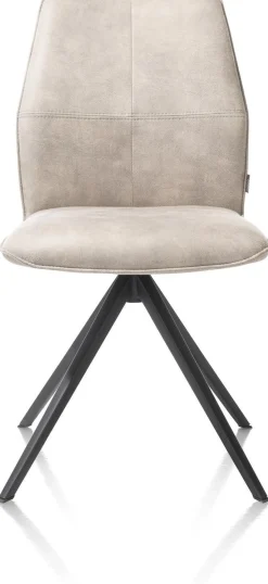 Eetkamerstoelen Zonder Armleuning-XOOON Franky Eetkamerstoel Kiezel