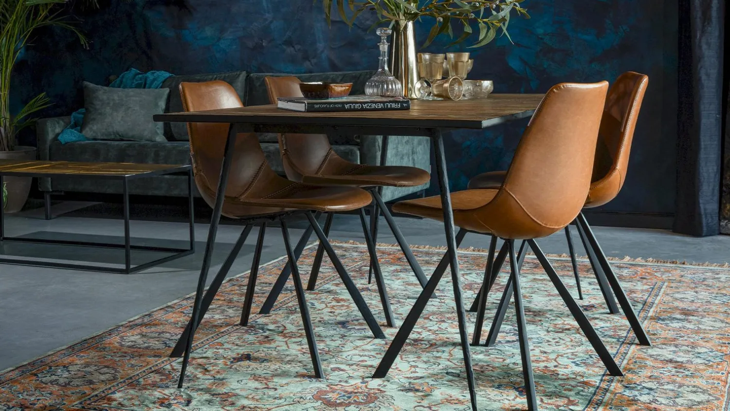 Kuipstoelen|Eetkamerstoelen Zonder Armleuning-Dutchbone Franky Eetkamerstoel Brown