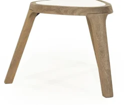 Marmeren Bijzettafels-Eleonora Fred Bijzettafel Bruin