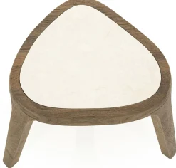 Marmeren Bijzettafels-Eleonora Fred Bijzettafel Bruin