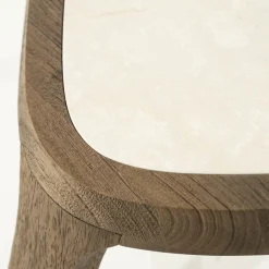 Marmeren Bijzettafels-Eleonora Fred Bijzettafel Bruin
