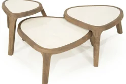 Marmeren Salontafels|Organische Salontafels-Eleonora Fred Salontafel Bruin