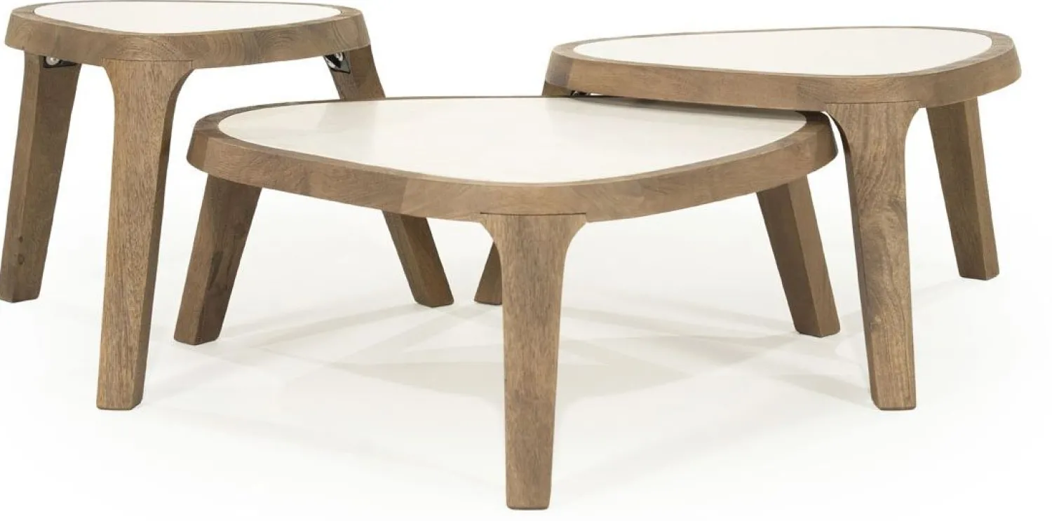 Marmeren Salontafels|Organische Salontafels-Eleonora Fred Salontafel Bruin