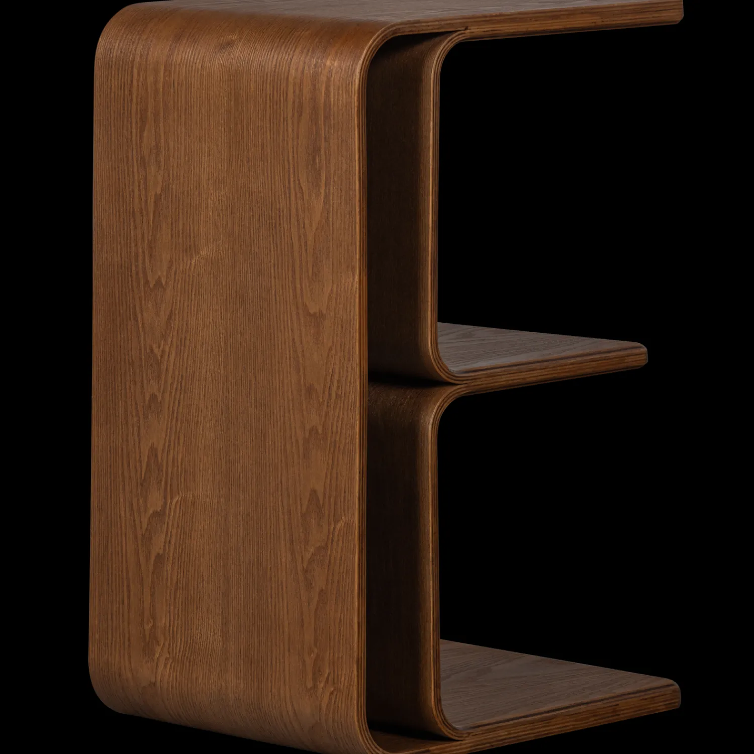 Houten Bijzettafels-WOOOD Frey Bijzettafel Walnut