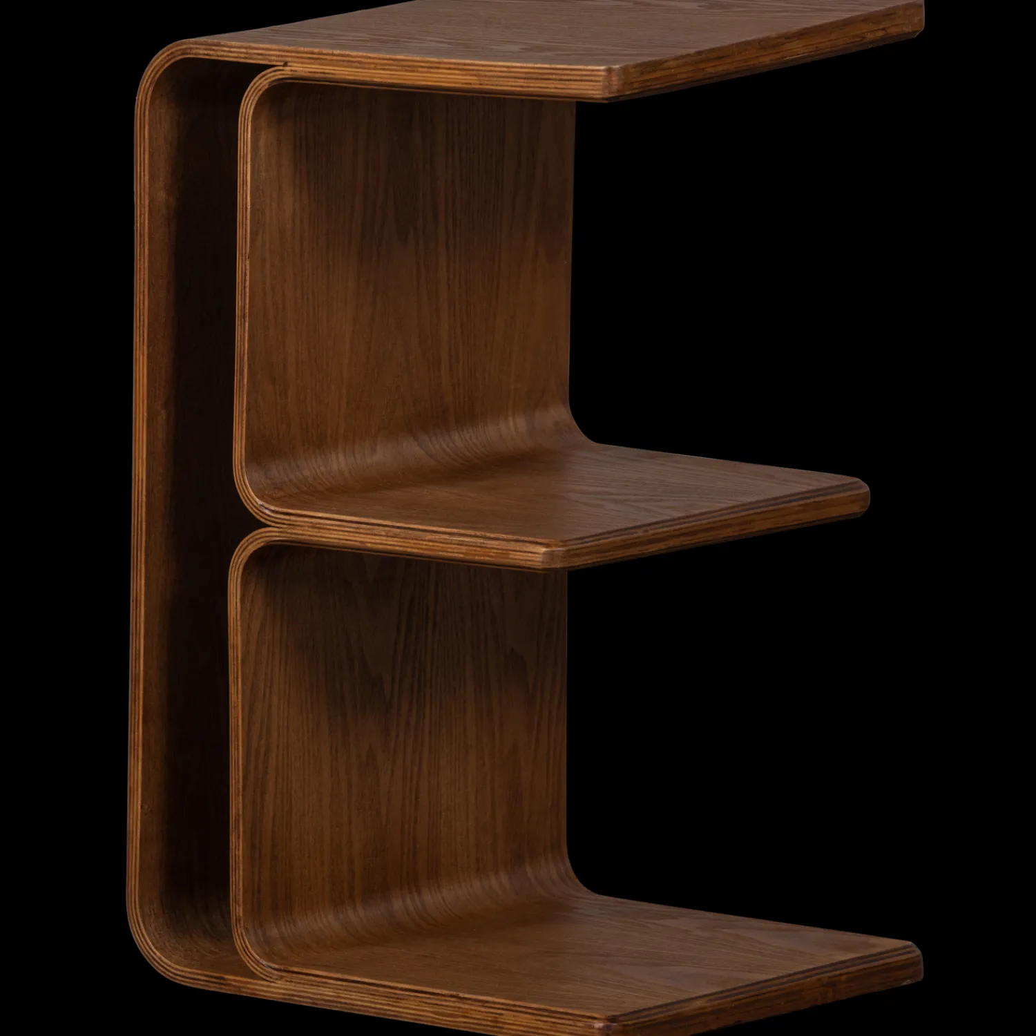 Houten Bijzettafels-WOOOD Frey Bijzettafel Walnut