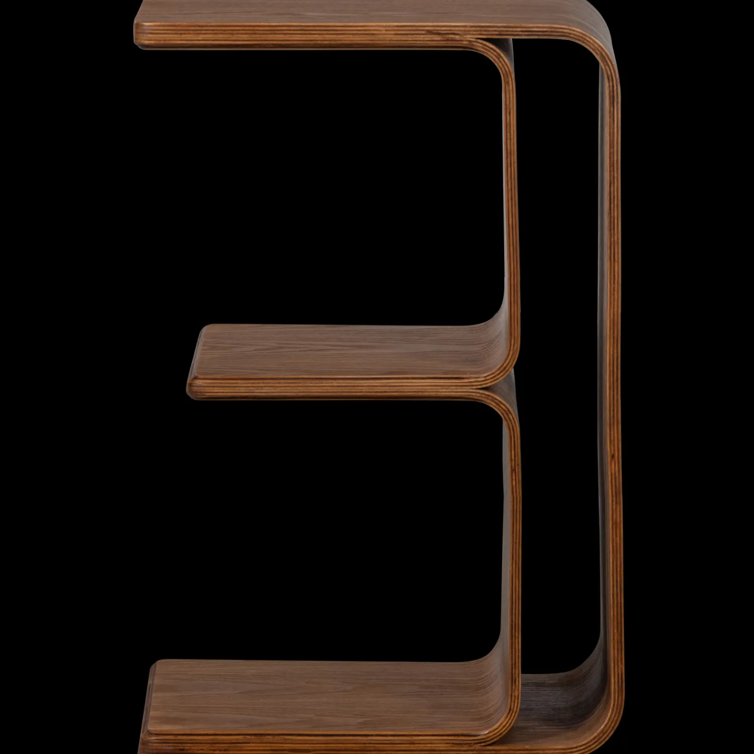 Houten Bijzettafels-WOOOD Frey Bijzettafel Walnut