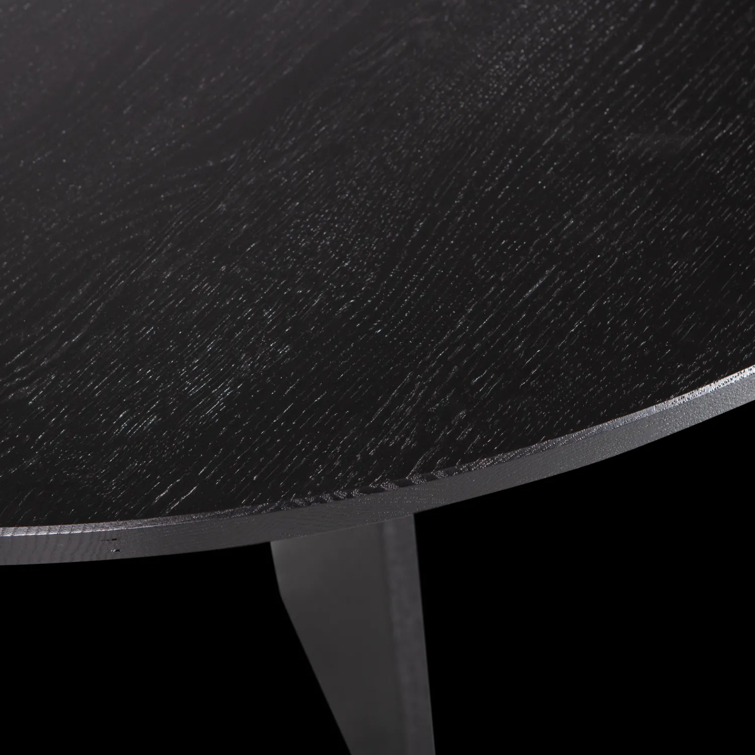 Houten Eettafels|Ronde Eettafels-WOOOD Fries Eettafel Blacknight