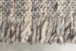 Vloerkleden|Wollen Vloerkleden-Zuiver Frills Vloerkleed Grey, Blue