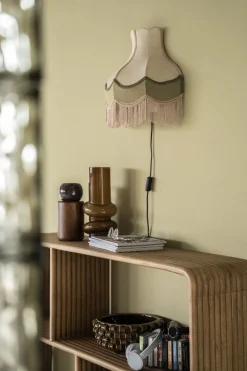 Wandlampen|Wandlampen-By Boo Fringaloo Wandlamp Naturel, Groen, Roze