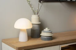 Tafellampen|Tafellampen-Lucide Fungo Tafellamp Opaal