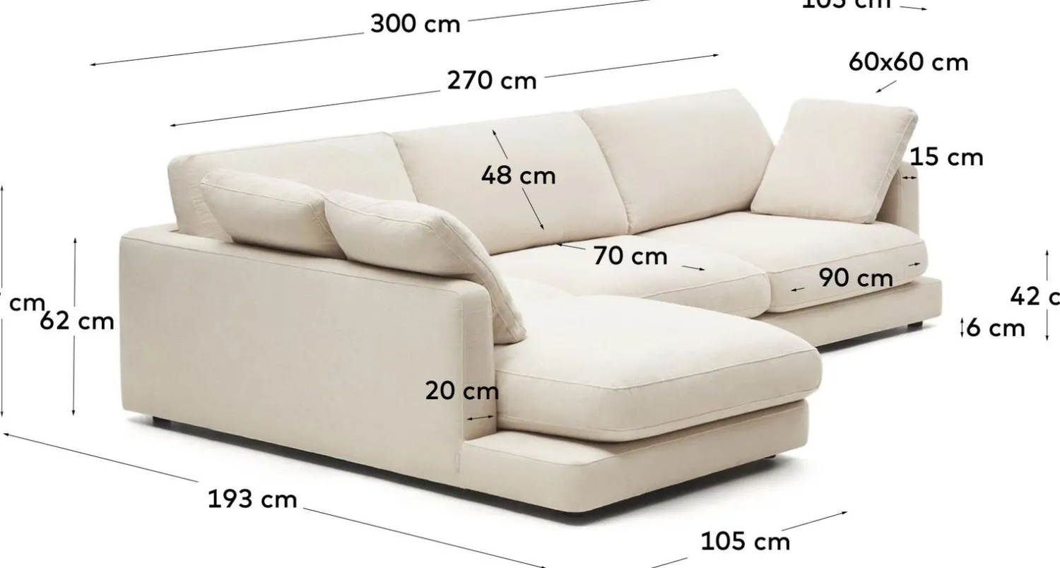 Hoekbanken-Kave Home Gala Hoekbank Beige