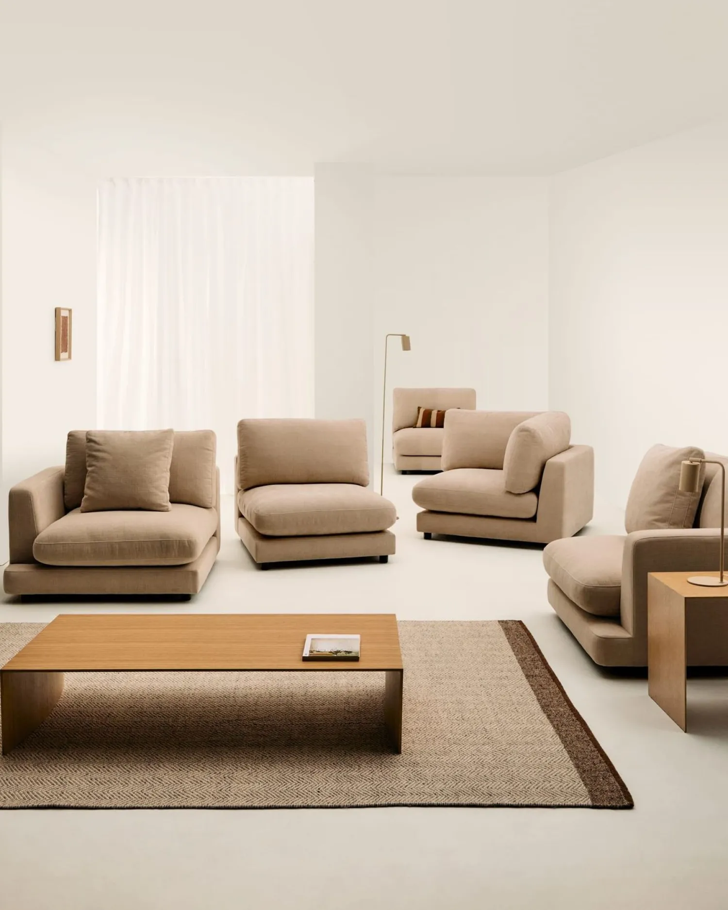 Hoekbanken-Kave Home Gala Hoekbank Beige