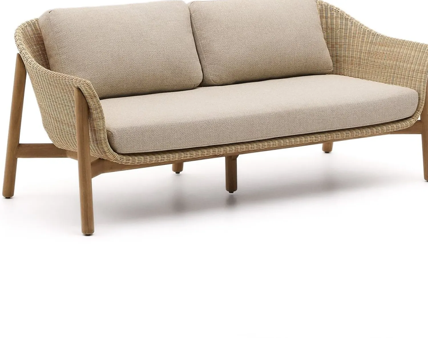 Tuinbanken|Zitbanken-Kave Home Galea Tuinbank Beige, Naturel