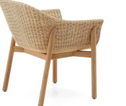 Tuinstoelen|Eetkamerstoelen Met Armleuning-Kave Home Galea Tuinstoel Beige, Naturel