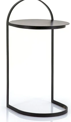 Ronde Bijzettafels-By Boo Garcon Bijzettafel Zwart