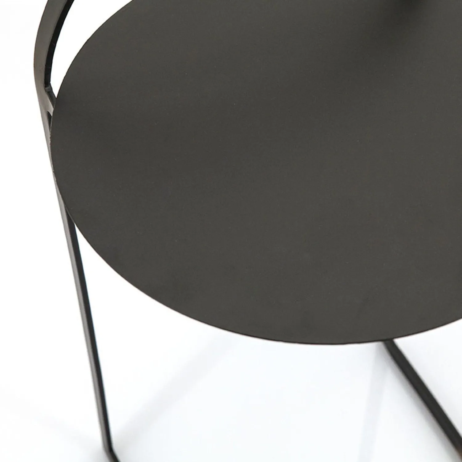 Ronde Bijzettafels-By Boo Garcon Bijzettafel Zwart