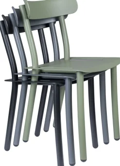 Tuinstoelen-Zuiver Garden (set van 2) Tuinstoel groen