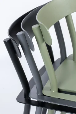 Tuinstoelen-Zuiver Garden (set van 2) Tuinstoel Zwart