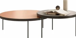 Design Salontafels|Houten Salontafels-Treku Gau Salontafel Oak Fume, Graphite