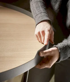 Design Salontafels|Houten Salontafels-Treku Gau Salontafel Oak Fume, Graphite