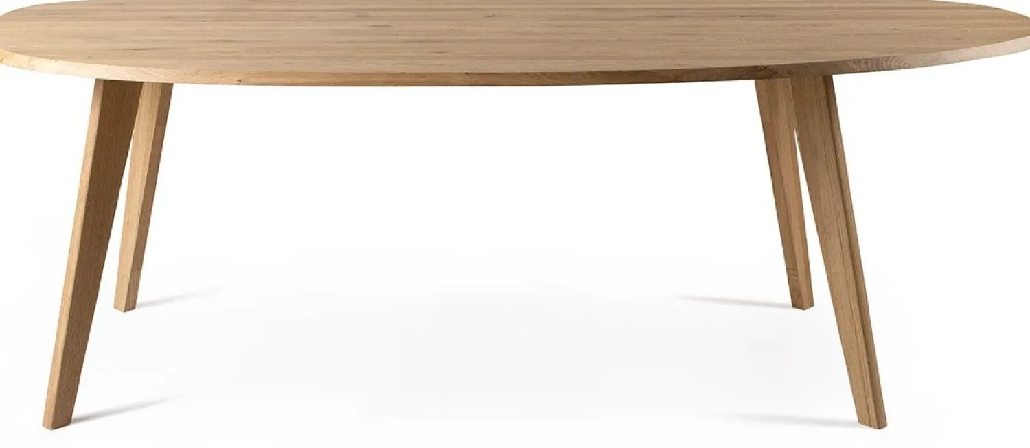Organische Eettafels-Feelings Wonen Geronimo Eettafel Licht Eiken