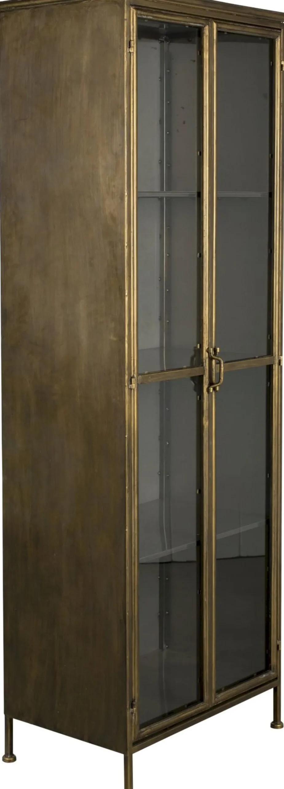 Vitrinekasten-Dutchbone Gertlush Vitrinekast Antique Brass