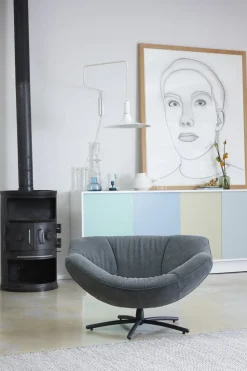 Leren Fauteuils|Design Fauteuils-LABEL Vandenberg Gigi Fauteuil Beige