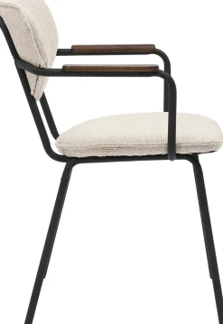 Eetkamerstoelen Met Armleuning-Eijerkamp Collectie Gijs Eetkamerstoel Beige
