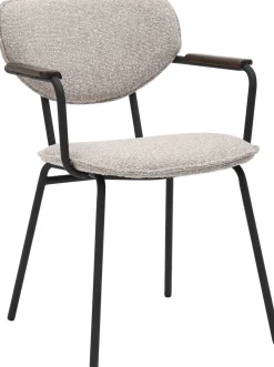 Eetkamerstoelen Met Armleuning-Eijerkamp Collectie Gijs Eetkamerstoel Taupe