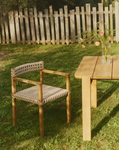 Tuinstoelen-Kave Home Giverola Tuinstoel Naturel