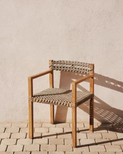 Tuinstoelen-Kave Home Giverola Tuinstoel Naturel