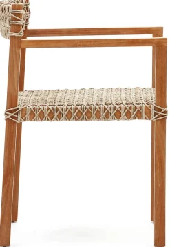 Tuinstoelen-Kave Home Giverola Tuinstoel Naturel