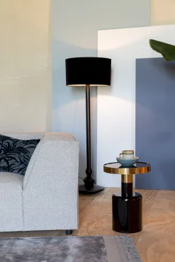 Ronde Bijzettafels-Zuiver Glam Bijzettafel Zwart