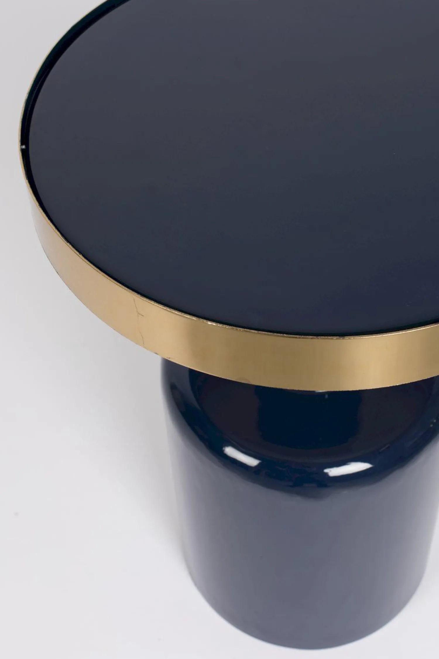 Ronde Bijzettafels-Zuiver Glam Bijzettafel Blauw