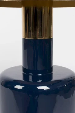 Ronde Bijzettafels-Zuiver Glam Bijzettafel Blauw