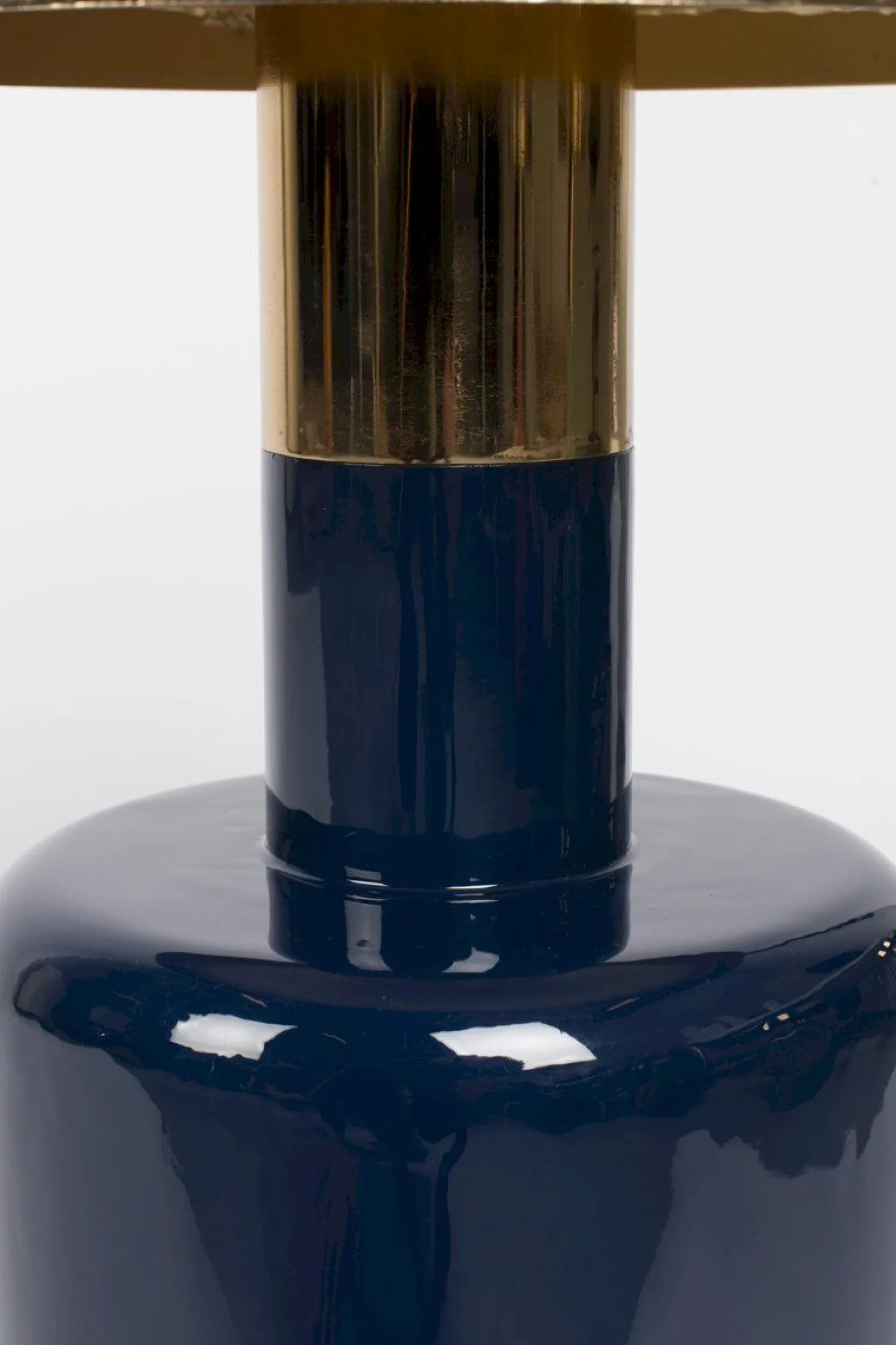 Ronde Bijzettafels-Zuiver Glam Bijzettafel Blauw
