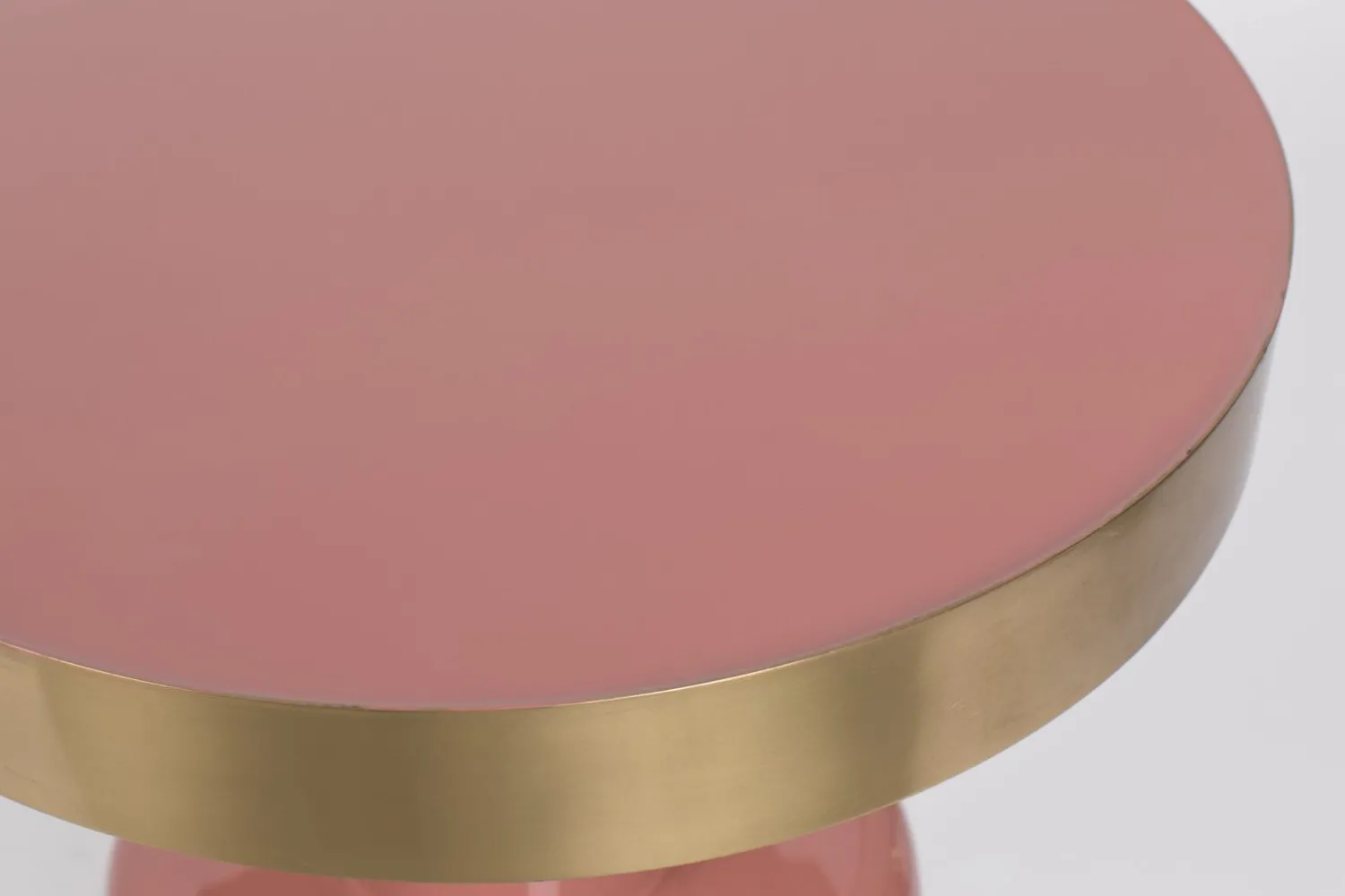 Ronde Bijzettafels-Zuiver Glam Bijzettafel Roze