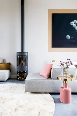 Ronde Bijzettafels-Zuiver Glam Bijzettafel Roze