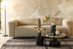 Ronde Salontafels-Zuiver Glam Salontafel Black