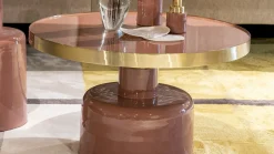 Ronde Salontafels-Zuiver Glam Salontafel Pink