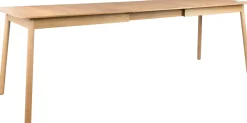 Houten Eettafels|Uitschuifbare Eettafels-Zuiver Glimps Eettafel Natural