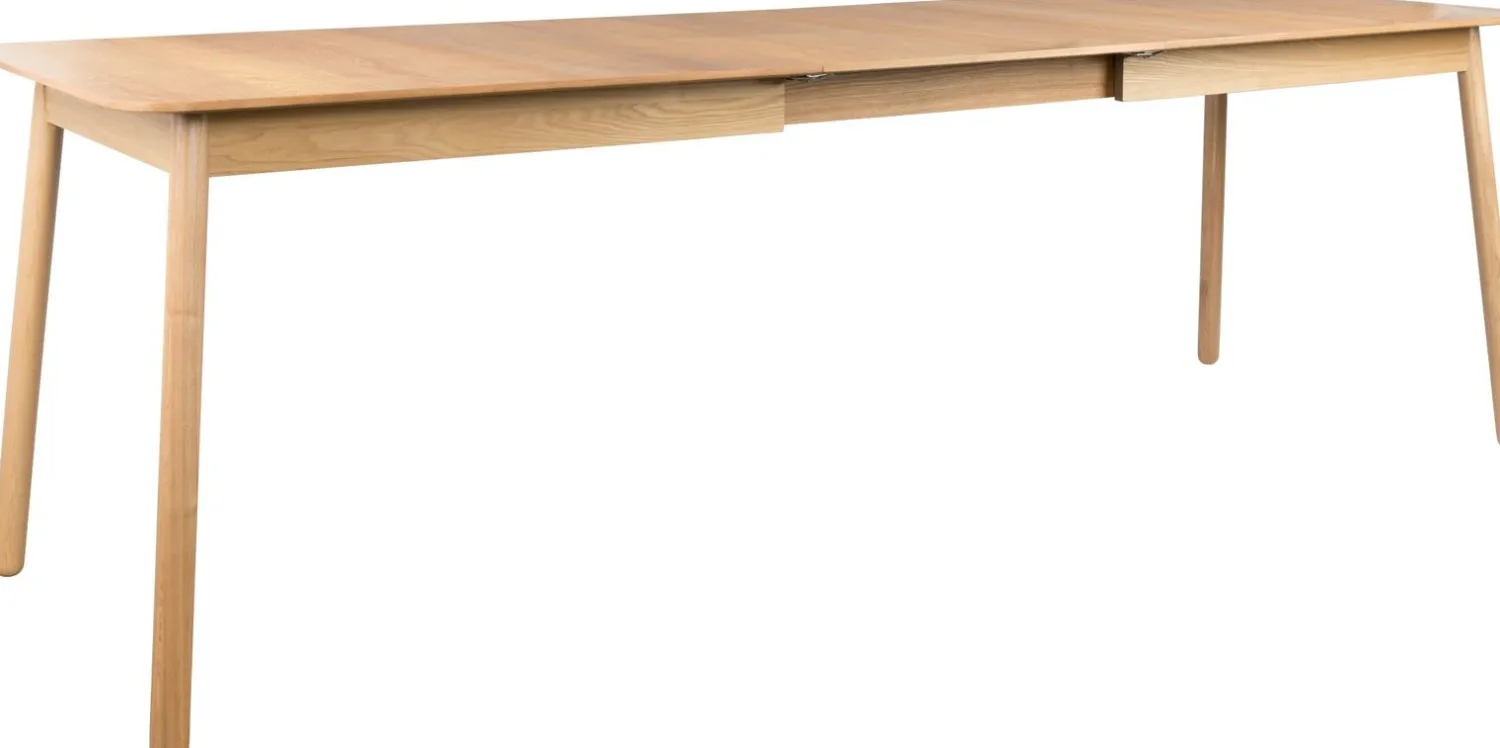 Houten Eettafels|Uitschuifbare Eettafels-Zuiver Glimps Eettafel Natural
