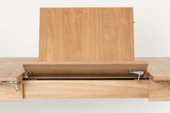 Houten Eettafels|Uitschuifbare Eettafels-Zuiver Glimps Eettafel Natural