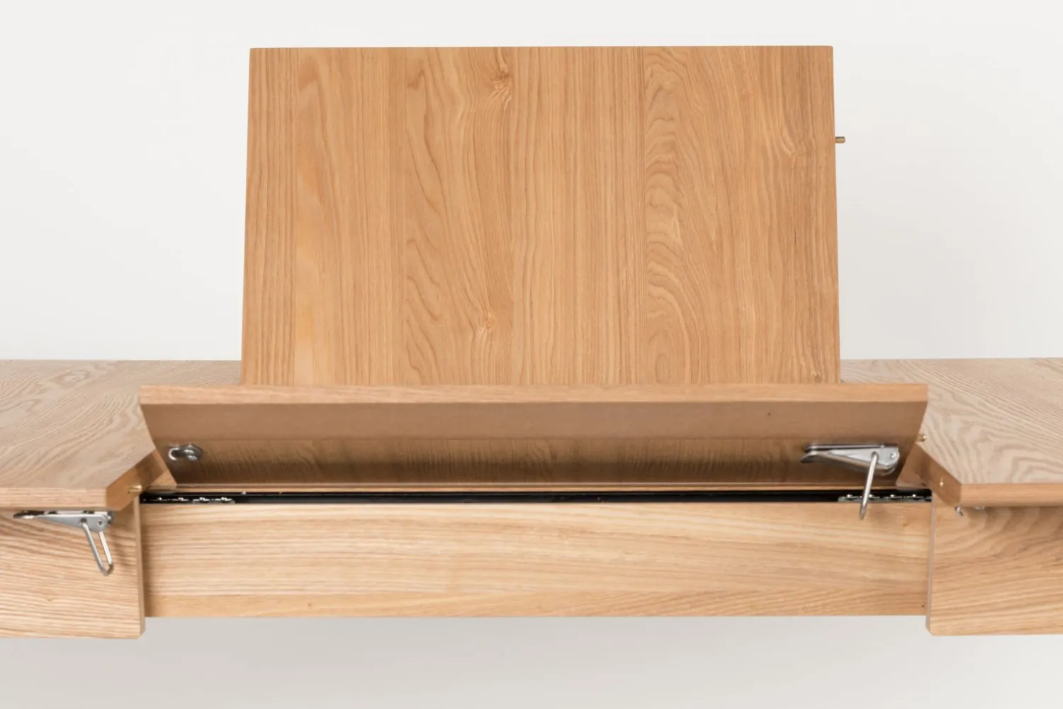 Houten Eettafels|Uitschuifbare Eettafels-Zuiver Glimps Uitschuiftafel Natural