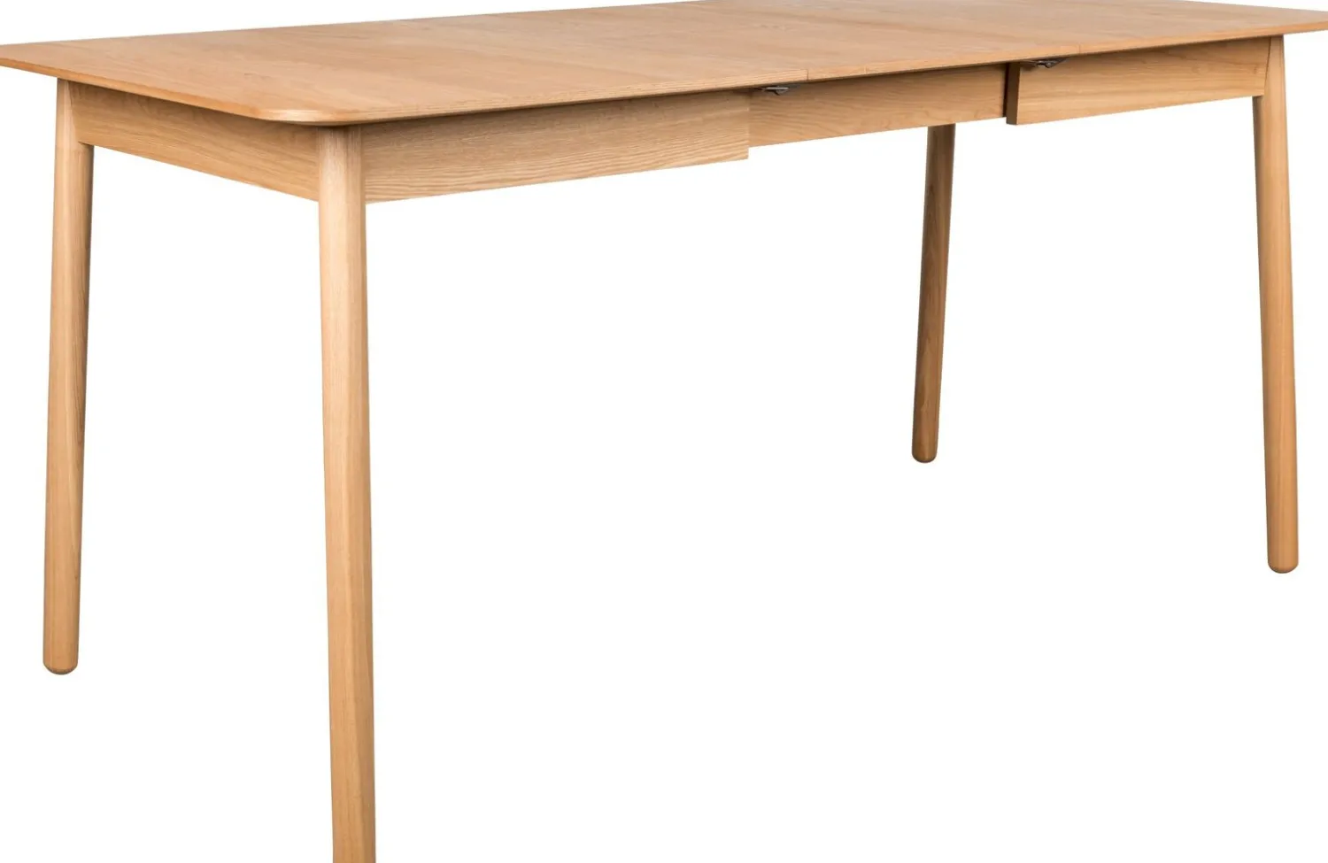 Houten Eettafels|Uitschuifbare Eettafels-Zuiver Glimps Uitschuiftafel Natural